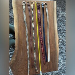 ✨ women’s Vintage Belt Bundle – 6  belts – 70s 80s 90s styles